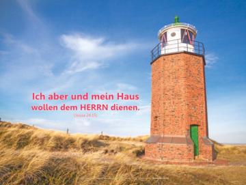Christliches Poster DIN A3 - Leuchtturm-Sylt