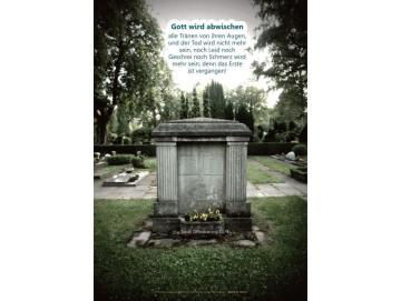 Christliches Poster A3: Alter Friedhof