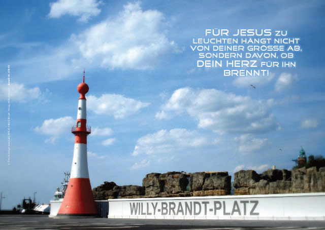 Poster A3: Leuchtturm Bremerhaven