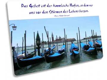 Christliche Postkarte: Gondeln in Venedig