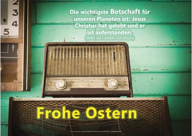 Poster A3 Ostern - Altes Radio