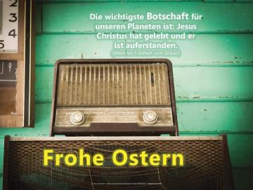 Poster A3 Ostern - Altes Radio