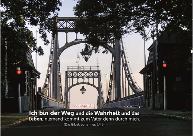 Poster A3: Kaiser-Wilhelm-Brücke verträumt