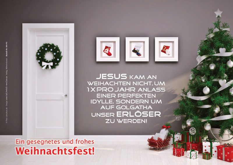 Poster Weihnachten A3: Perfekte Weihnachtsidylle