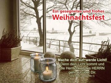 Poster Weihnachten A3: Winterfenster