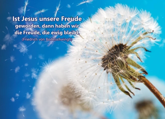 Christliches Poster A1: Pusteblume