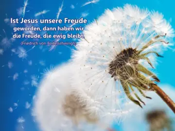 Christliches Poster A1: Pusteblume