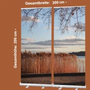 Bestatterbedarf: Roll-Up Display Abendstimmung am Plattensee