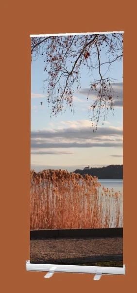 Bestatterbedarf: Roll-Up Display Abendstimmung am Plattensee