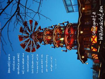 Poster Weihnachten A4: Weihnachtspyramide