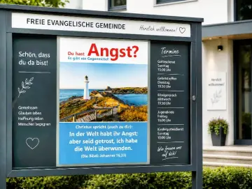 Angst? Jesus gibt ein Gegenmittel – Johannes 16,33 als starkes Schaukastenmotiv