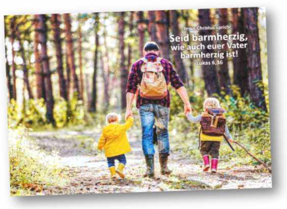 Poster A4 Jahreslosung 2021: Vater auf Wanderung