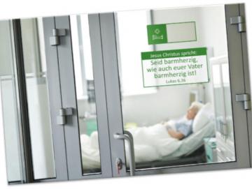 Poster A4 Jahreslosung 2021  - Blick in Krankenzimmer