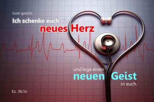 Christliches Poster A3 - Stethoskop