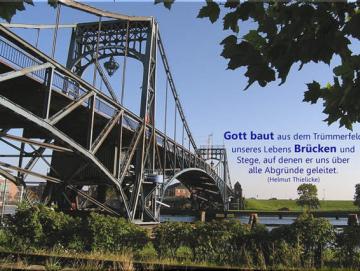 Kühlschrankmagnet 10er-Set - Kaiser-Wilhelm-Brücke im Sommer