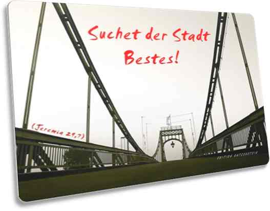 Christliche Karte: Kaiser-Wilhelm-Brücke