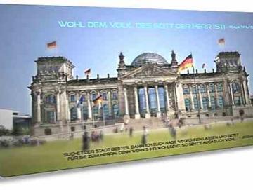 Christliche Postkarte lang - Berliner Reichstag - Maxicard