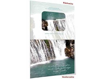 Christliche Faltkarte mit Kuvert - Wasserfall