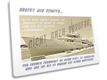Postkarte: Nostalgisches Schiff