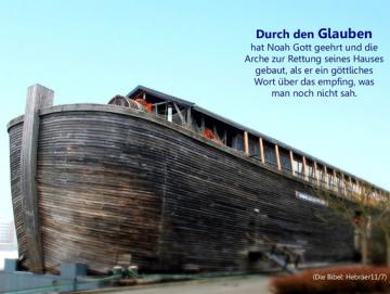 Christliches Poster A3 - Nachbau der Arche Noah