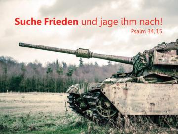 Poster A3 - Rostiger Panzer - Ukraine-Krieg