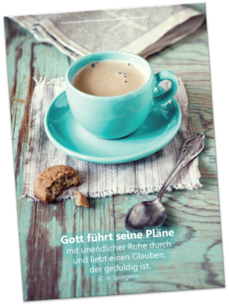 Poster A4: Tasse mit frisch gebrühtem Kaffee