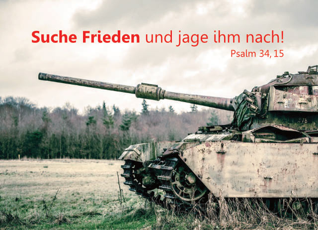 Poster A4 - Rostiger Panzer - Ukraine-Krieg