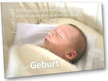 Geburtskarte: Schlafender Säugling