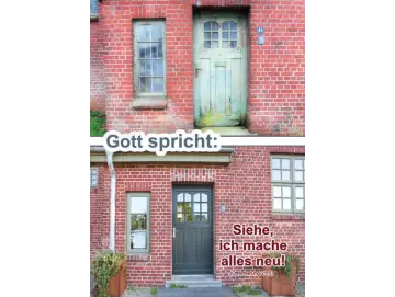 Banner Jahreslosung 2024 -Betagtes Ehepaar beim Spaziergang
