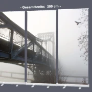 Bestatterbedarf - Roll-Up Display "KW-Brücke geheimnisvoll im Nebel"