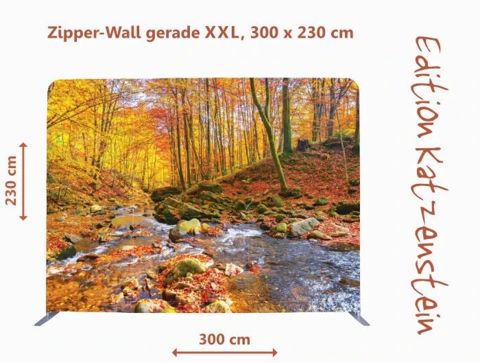 Bestatterbedarf mit Zipper-Wall in einer Friehofshalle