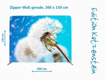 Bestatterbedarf -Zipper-Wall - Pusteblume