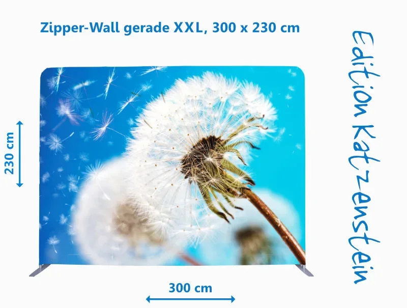 Bestatterbedarf -Zipper-Wall - Pusteblume