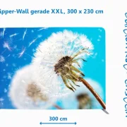 Bestatterbedarf -Zipper-Wall - Pusteblume