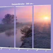 Bestatterbedarf, Dekoration  - Roll-Up Display "Flusslandschaft"