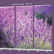 Bestatterbedarf Roll-Up Display 3er-Set - Lavendelblüten