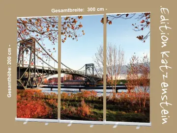 Bestatterbedarf: Roll-Up Display 3er-Set "Kaiser-Wilhelmbrücke im Herbst" zur Dekoration