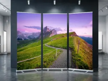 Bestatterbedarf: Roll-Up Display „Abenddämmerung in den  Dolomiten“ – 3er-Set