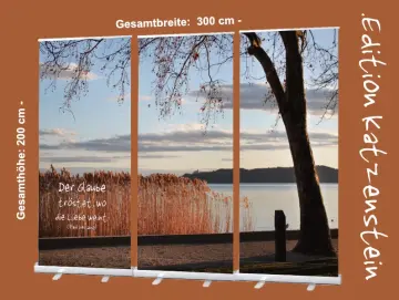 Bestatterbedarf: Roll-Up Display Abendstimmung am Plattensee