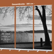 Bestatterbedarf: Roll-Up Display Abendstimmung am Plattensee