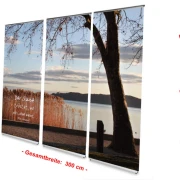 Bestatterbedarf: L-Banner Display "Abendstimmung am Plattensee"