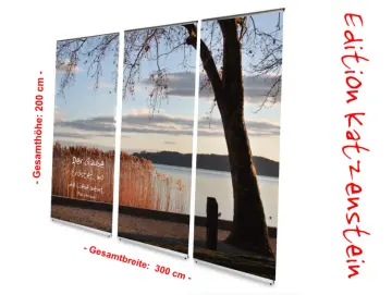 Bestatterbedarf: L-Banner Display "Abendstimmung am Plattensee"