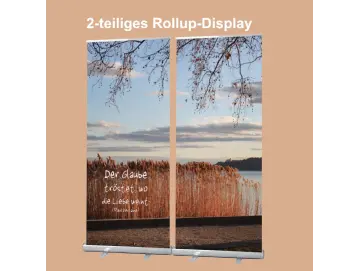 Bestatterbedarf: Roll-Up Display Abendstimmung am Plattensee