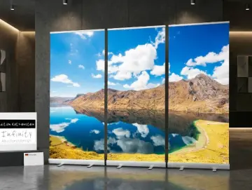 Bestatterbedarf: Roll-Up Display „Gebirgssee in den Anden“ – 3er-Set