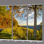 Bestatterbedarf: Roll-Up-Display "Herbstlandschaft" - 3 x 2 m