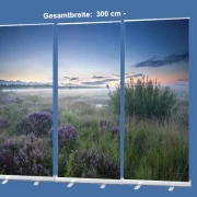 Bestatterbedarf, Roll-Up Display "Morgendämmerung in der Heide"