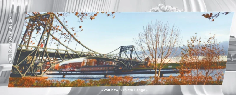 Bestatterbedarf: Sargbanner "Kaiser-Wilhelmbrücke im Herbst"