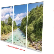 Bestattungsbedarf: L-Banner Display 3er-Set "Fluss Isar"