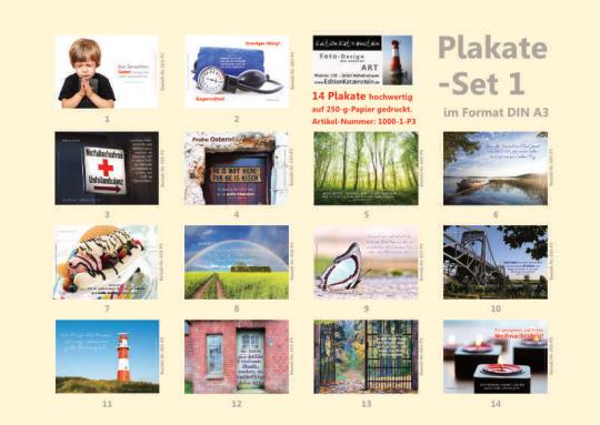 Poster A3 - 14-Stück-Set - 1