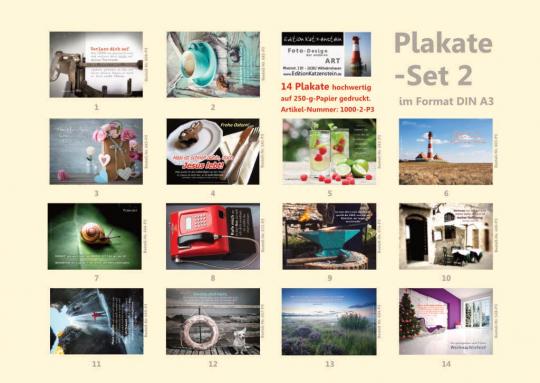 Poster A3 - 14-Stück-Set - 2